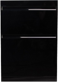 Style Line Тумба под раковину Даймонд 120 Glass Люкс Plus черная – фотография-1